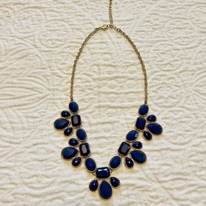 Navy Blue Statement Necklace